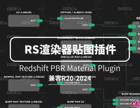 C4D������Ⱦ������ģ���� Redshift PBR Material plugin for Cinema 4D