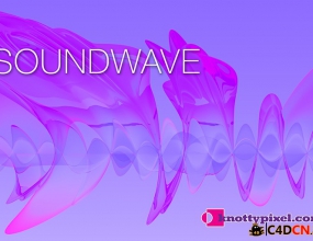 C4D�������β�������� KnottyPixel Soundwave v1.17b for cinema 4d R15-R17