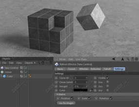 C4D���ƿ�¡����Ч����Ԥ��[�����̳�] Take Control Effector