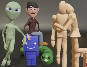 Blender��ͨ���ｨģ�����󶨶��������̳�