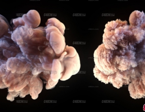 C4D+X-Particles���Ӳ������������Ч���� ExplosiaFX Vorticity Examples