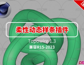 C4D���Զ�̬�����������Ӳ�����ĺ����� Topowire 1.3֧��R15-2025