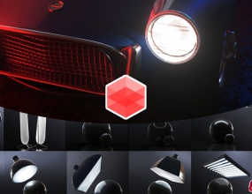 �ر�C4D������Ⱦ���ƹ�HDR����Ԥ�� Redshift Light Suite