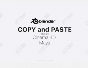 C4D������������maya��blenderģ�͸���ճ�������ű����