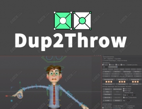 C4D��ɫ�����Ӷ����󶨽ű� Dup2Throw