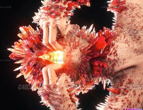 C4D������ʯʹ�����˫�ְ���Octane���⹤���ļ�
