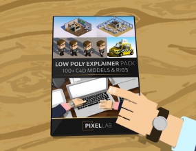 C4DԤ�� lowpoly����ģ�ҵ�������ͨ����Ԥ�躬����������(���̳�)