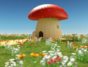 ����һ��ͯ�����磬c4d oc��Ⱦ