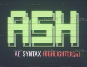 AE�߿Ƽ�ģ�������Ч�ű� ASH Syntax Highlighter v1.0.0b