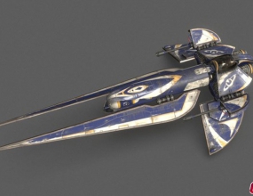���Blender����ִ���ɴ�ģ������ Cargo Enforcer Spaceship