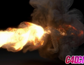 Cycles 4D��Ⱦ��TurbulenceFD����ģ������Ⱦ������ЧC4D�̳�