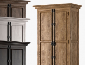 ��ѷ�ʽ˫���Ź��ز�ģ������ FRENCH PANEL DOUBLE DOOR CABINET