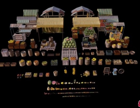 Blenderˮ���г�ģ�� Fruit Market