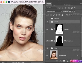 Photoshop��ɴ��Ӱ��ױʦ�߼������Ż�������ͼ����PS�̳�