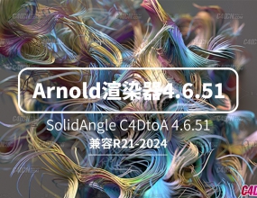 C4D�������䰢ŵ����Ⱦ����� SolidAngle C4DtoA 4.6.51֧��R21-2024