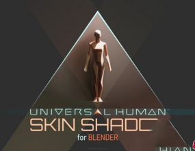 Blender��ʵƤ������Ч����� Universal Human Skin Shader V1.0