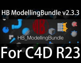 �����ײ�HB modellingbundle��Ч��ģC4D�ű��ϼ�V2.3.3 For Cinema 4D R23