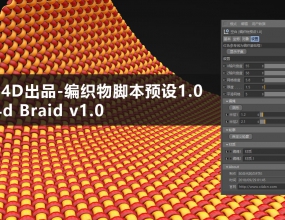 ����C4D��֯��ű�Ԥ��1.1 Bird4d Braid v1.1