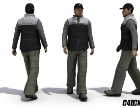 C4D���ⳡ�������˶�ģ�Ͳ�� People In Motion v2