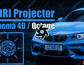C4D+OC��Ⱦ��ģ��HDRʵ���ϳɽű�Ԥ�躺���� Cinema 4D Octane HDRI Projector V1.2