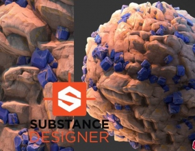 Substance Designer2021����ʯͷ��ʯ���澧ʯ���ʽ̳�
