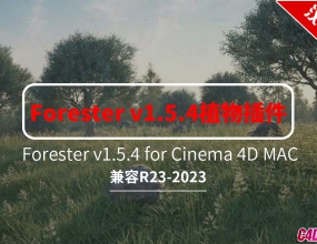 C4D����ɭ����ֲ�������ĺ�����(��Ԥ��) Forester v1.5.4 for Cinema 4D R23-2023