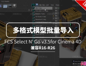 C4D���ʽģ���ʲ��������뵼��������ĺ����� FCS Select N' Go v3.5