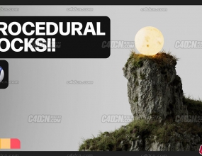 [������Ļ]C4D����������ɽ��ʯ����дʵģ�ͽ�ģ�̳�